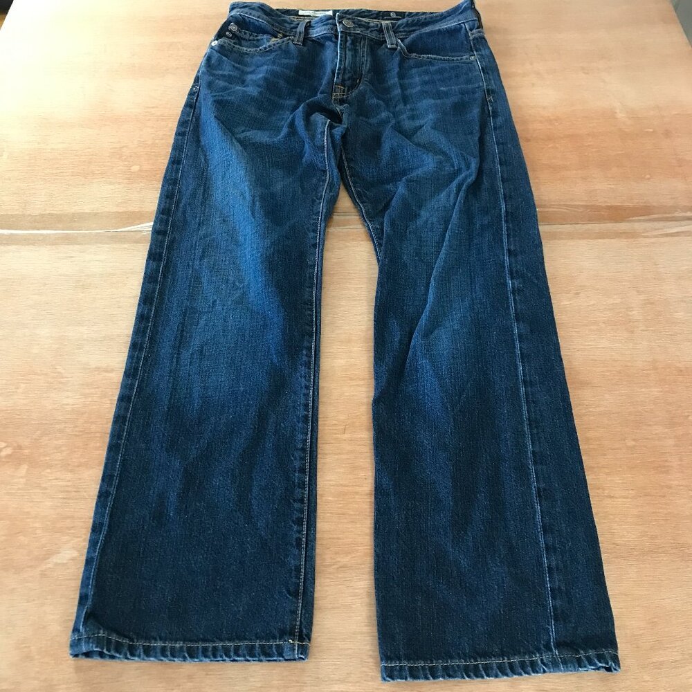 AG Adriano Goldschmied the Protege Straight Leg Jeans Men 30x34 Blue Mid Rise